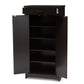 Bienna Shoe Cabinet - Modern Wenge Brown Storage Solution for Organizing Footwear