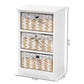 Rianne Storage Unit Modern White Finished Wood with 3 Baskets for Organized Living and Stylish Home Décor