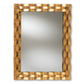 Arpina Rectangular Accent Wall Mirror in Modern Antique Gold Finish for Home Decor