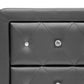 Stella Nightstand - Crystal Tufted Black Upholstered Modern Design