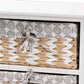 Rianne Storage Unit Modern White Finished Wood with 2 Baskets for Organized Living and Stylish Home Décor