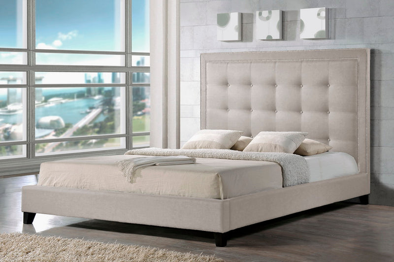 Hirst Gray Platform Bed - Bed