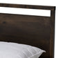 Inicio Queen Size Platform Bed in Charcoal Brown Finished Wood - Modern Contemporary Design for Stylish Bedrooms