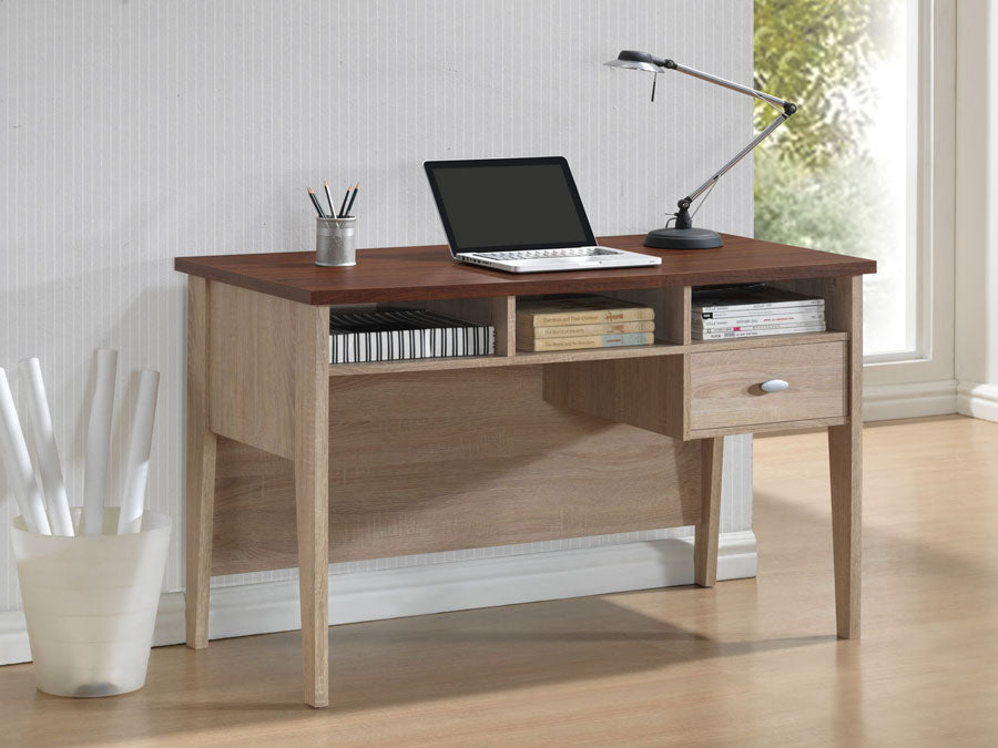 Tyler Writing Desk Modern Home Office Desk with Storage Stylish Workstation for Productivity and Organization