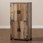 Cyrille Shoe Cabinet Modern Farmhouse Style with Rustic Wood Finish and 4 Doors for Ample Storage