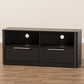 Carlingford TV Stand Modern Contemporary Espresso Brown Wood with 2 Drawers for Living Room Storage and Entertainment