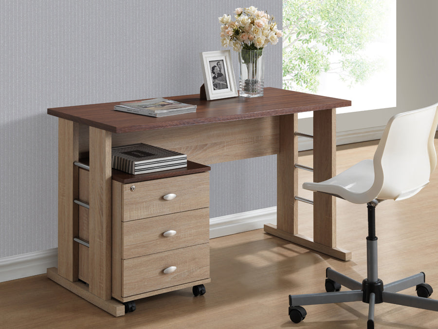 Woodrow Writing Desk - Elegant Home Office Furniture for Productive Workspaces with Modern Design and Ample Storage