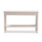 Ariella Console Table Country Cottage Farmhouse Style with 1 Drawer Whitewashed Finish