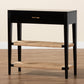 Freya Console Table Modern Bohemian Design Black Finished Bayur Wood with 1 Drawer for Stylish Storage