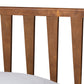 Michi Twin Size Bed in Modern Ash Walnut Finish with Sturdy Wood Construction