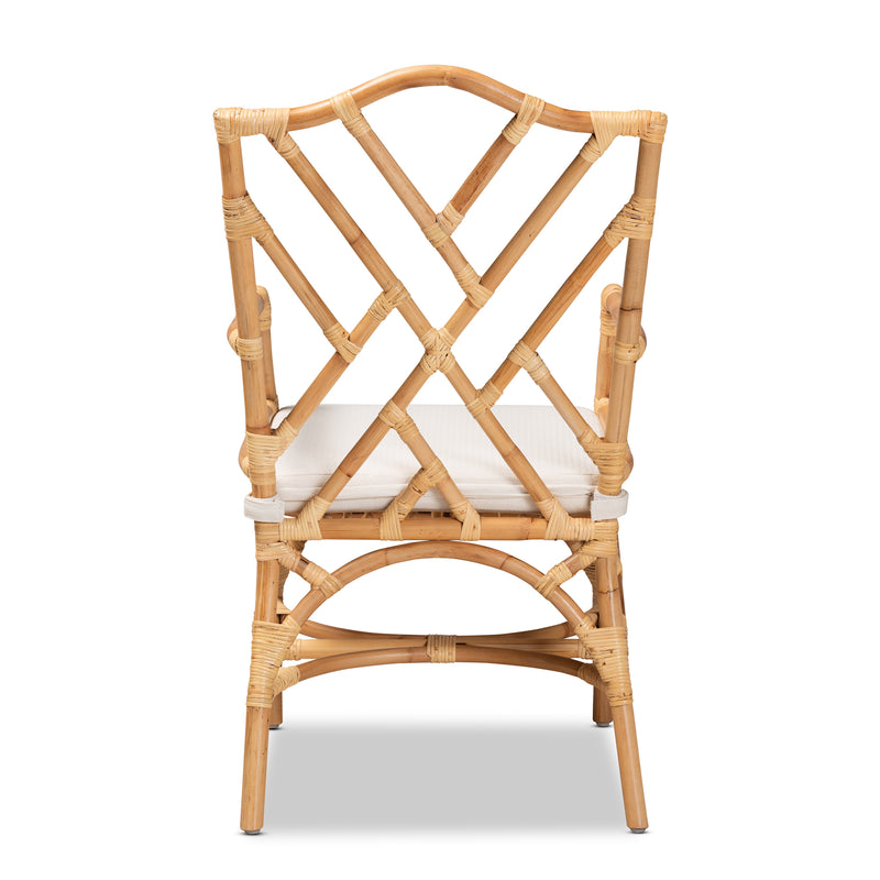 Delta Rattan Dining Chair Modern Contemporary Design with Natural Finish for Stylish Dining Spaces