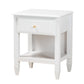 Elise Twin Size 3-Piece Bedroom Set in Classic White Finished Wood for Stylish Kids or Guest Rooms