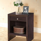 Leelanau Brown Modern Accent Table and Nightstand for Stylish Living Room and Bedroom Decor