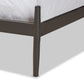 Samir Modern Industrial Full Size Platform Bed Black Metal Sturdy Frame Contemporary Design