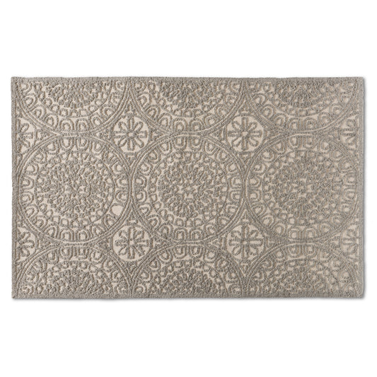 Borneo Area Rug Modern Hand-Tufted Grey Wool Design for Stylish Home Décor