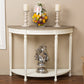 Vologne Console Table Traditional White Wood French Design for Elegant Home Decor