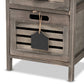 Valko Modern Grey Wood Storage Unit with Four Baskets for Stylish Organization and Home Décor