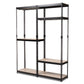 Gavin Black Metal 7-Shelf Closet Organizer for Efficient Storage and Organization