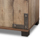 Cyrille Shoe Cabinet Modern Farmhouse Style with Rustic Wood Finish and 4 Doors for Ample Storage