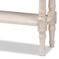 Ariella Console Table Country Cottage Farmhouse Style with 1 Drawer in White Finish