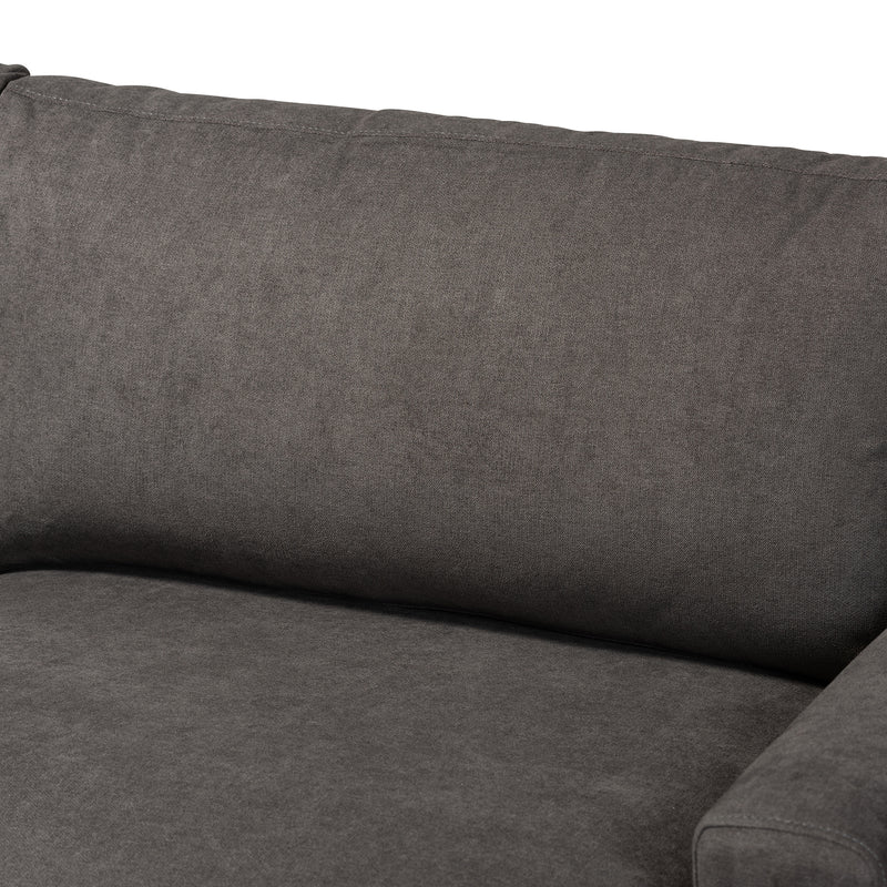 Davidson Sofa Modern and Contemporary Grey Fabric Upholstered