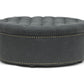 Iglehart Ottoman Beige Linen Modern Tufted