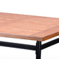 Broxburn Industrial Dining Table Wood and Metal Design for Modern Homes Rustic Style Durable Construction