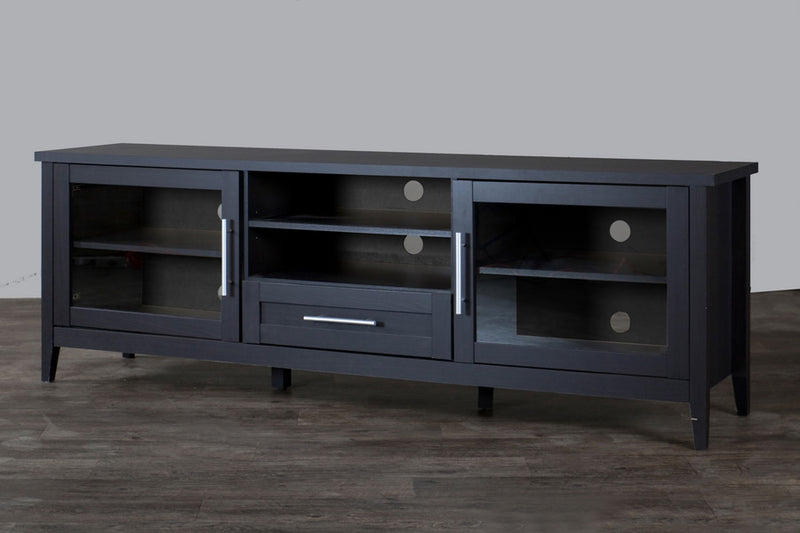 Espresso TV Stand with Drawer for Organized Entertainment Storage