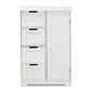 Bauer Bathroom Storage Cabinet Modern White Finished Wood 4-Drawer Organizer for Stylish Home Décor