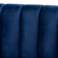 Milena Glam Sofa Royal Blue Velvet Upholstered with Gold Finish Luxurious Modern Furniture for Living Room Decor