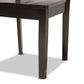 Zamira Dining Set Modern Contemporary Transitional Dark Brown Finished Wood 7-Piece