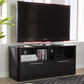 Carlingford TV Stand Modern Contemporary Espresso Brown Wood with 2 Drawers for Living Room Storage and Entertainment