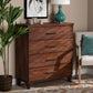 Ella Modern 4-Drawer Chest in Warm Oak Brown Finish, Stylish Storage for Bedroom or Living Room