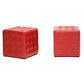 Siskal Ottoman Black Modern Cube Set of 2