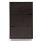 Simms Shoe Cabinet Dark Brown Modern