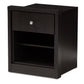 Danette Nightstand Modern Contemporary Wenge Brown Finished 1-Drawer Bedside Table with Storage