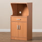 Lowell Kitchen Cabinet in Modern Brown Wood Finish, Stylish Storage Solution for Your Home