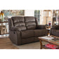 Hollace Modern Taupe Microsuede Recliner Sofa for Two with Adjustable Seating and Stylish Design