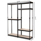 Gavin Black Metal 7-Shelf Closet Organizer for Efficient Storage and Organization