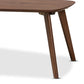 Dahlia Mid-Century Modern Coffee Table with Walnut Finish and Stylish Living Room Design