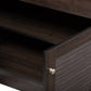 Agni Buffet and Hutch Modern Contemporary Dark Brown Kitchen Cabinet