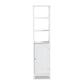 Beltran Bathroom Storage Cabinet Modern White Finished Wood Organizer for Stylish Home Décor and Efficient Space Management