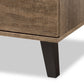 Wales Modern 3-Drawer Chest in Light Brown Wood - Stylish Storage for Contemporary Bedrooms and Living Spaces