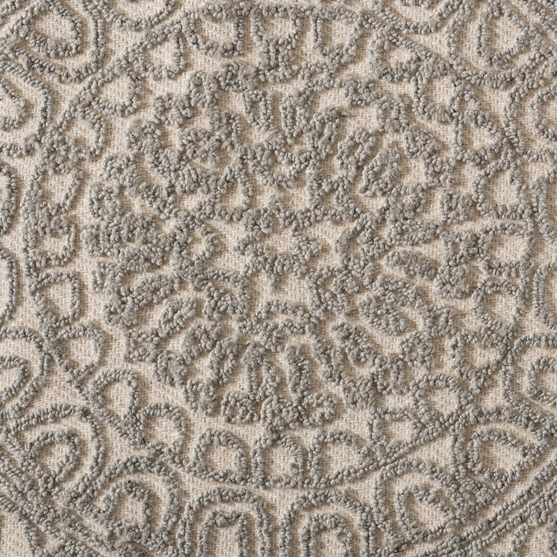 Borneo Area Rug Modern Hand-Tufted Grey Wool Design for Stylish Home Décor