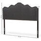 Nadeen Headboard - Modern and Contemporary Dark Grey Fabric