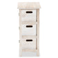 Tracen 3-Drawer Storage Unit in Rustic Light Brown Wood for Stylish Organization and Home Décor