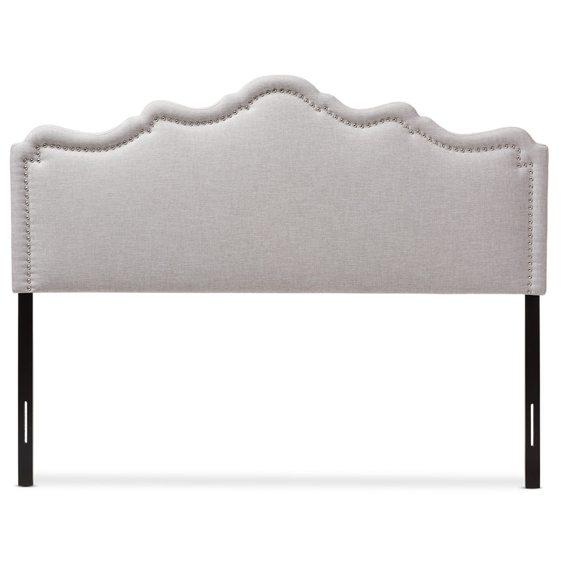 Nadeen Headboard - Modern and Contemporary Greyish Beige Fabric