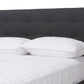 Valencia Platform Bed - Mid-Century Modern Dark Grey Fabric