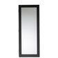 Pontus Jewelry Armoire Modern and Contemporary Black Finished Wood Wall-Mountable with Mirror