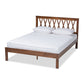 Malene Queen Size Platform Bed - Mid-Century Modern Walnut Finish, Stylish and Durable Bedroom Furniture